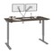 Bestar Bestar Upstand 60W x 30D Standing Desk with Dual Monitor Arm in antigua 175870-000052 - alternate 4